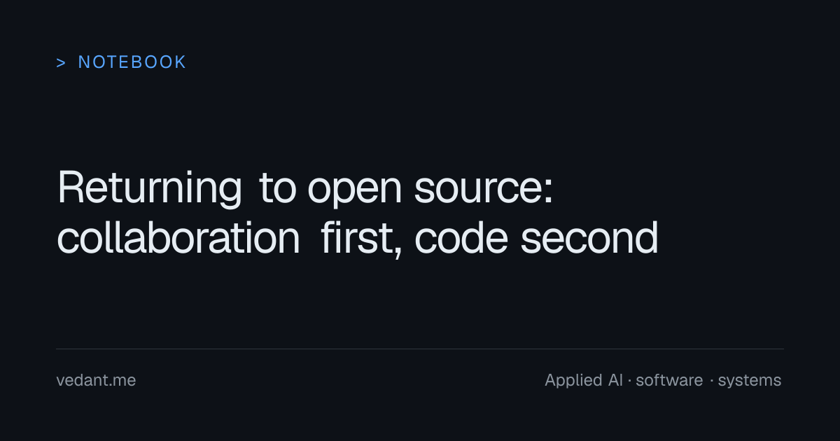 Returning to open source: collaboration first, code second article preview