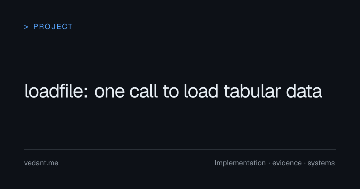loadfile: one call to load tabular data project preview